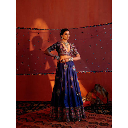 Karishma Khanduja Mustafa Multicolor Embellished Blouse