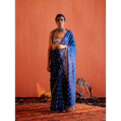 Karishma Khanduja Mustafa Multicolor Mirror Work Blouse