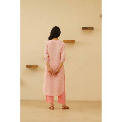 KAVANA Farah Floral Print Embroidery Kurta with Pant and Dupatta (Set of 3)