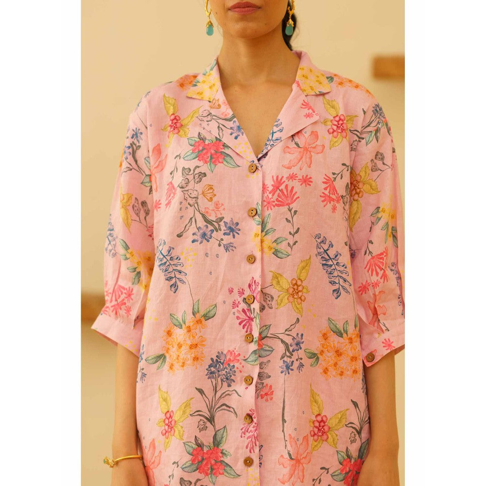 KAVANA Nisha Floral Print Kurta with Pant and Dupatta (Set of 3)