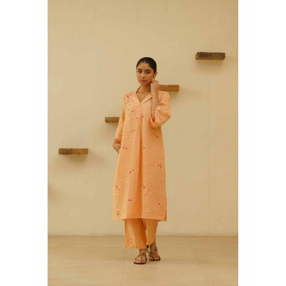 KAVANA Antara Embroidery Kurta with Pant (Set of 2)