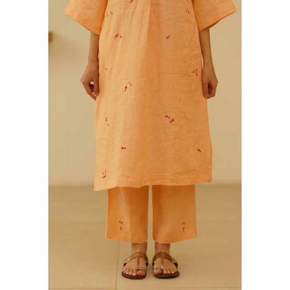 KAVANA Antara Embroidery Kurta with Pant (Set of 2)