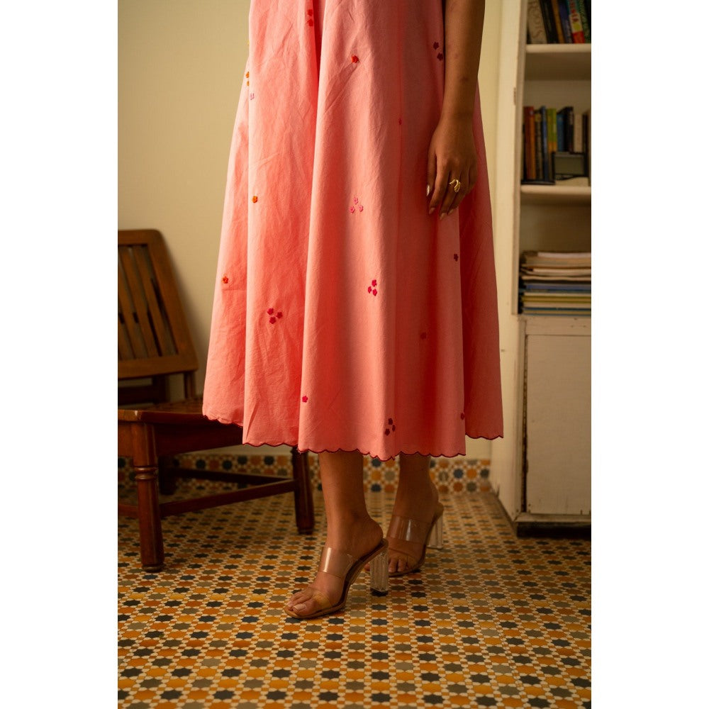 KAVANA Peach Ruhi Dress