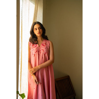 KAVANA Peach Ruhi Dress