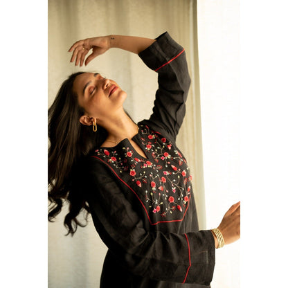 KAVANA Black Noori Dress