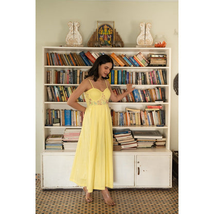 KAVANA Yellow Daisy Dress