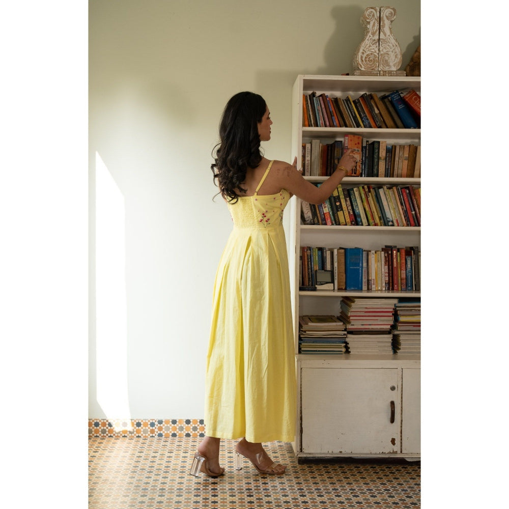 KAVANA Yellow Daisy Dress