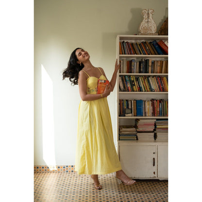 KAVANA Yellow Daisy Dress