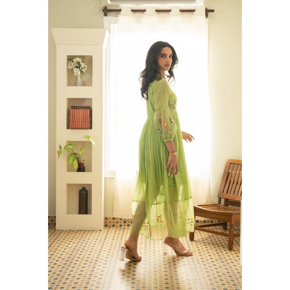 KAVANA Green Anokhi Dress