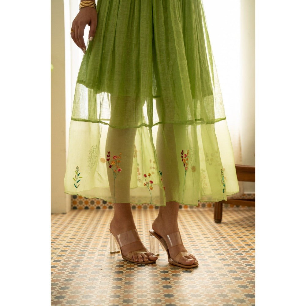 KAVANA Green Anokhi Dress
