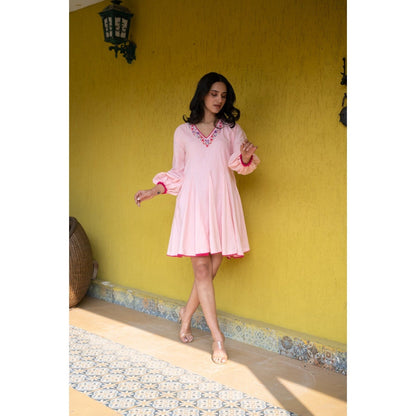 KAVANA Pink Niza Dress