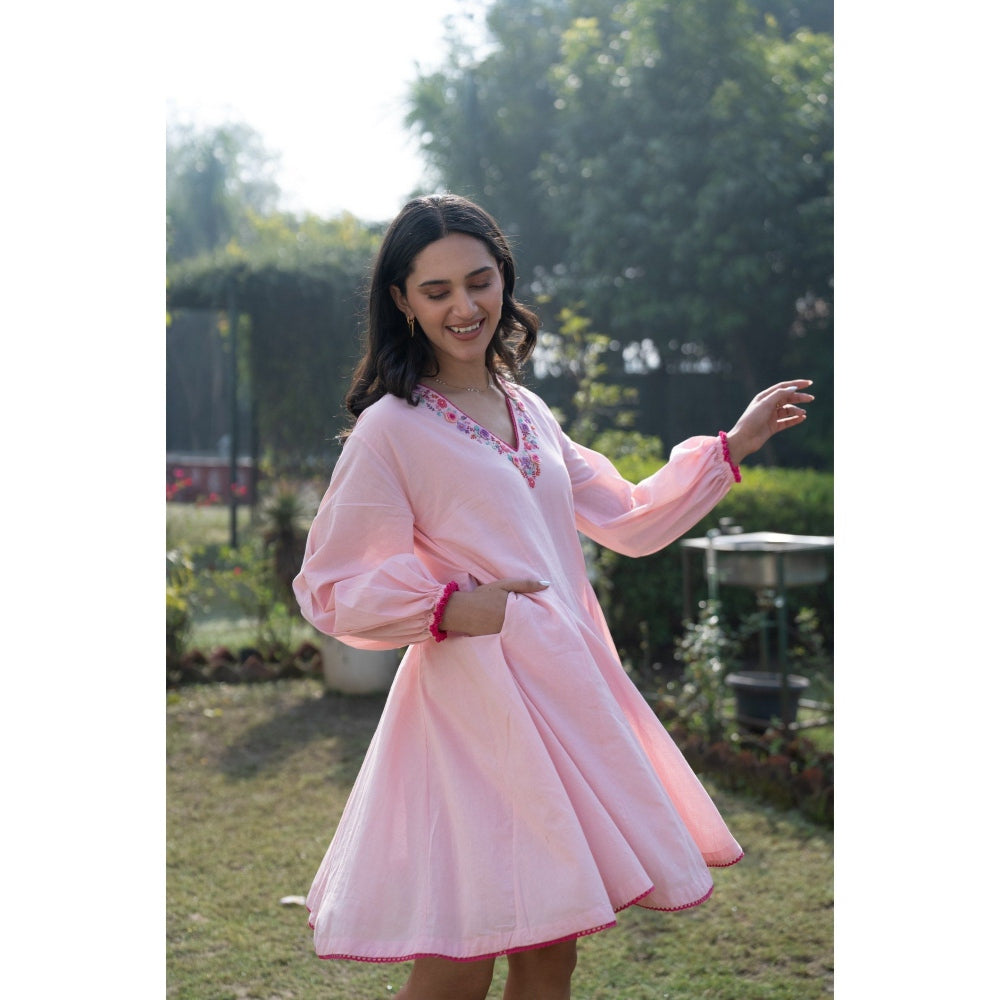 KAVANA Pink Niza Dress