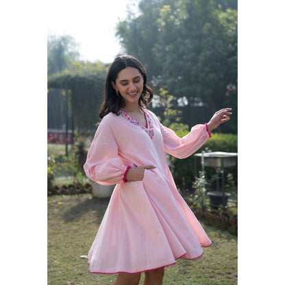 KAVANA Pink Niza Dress