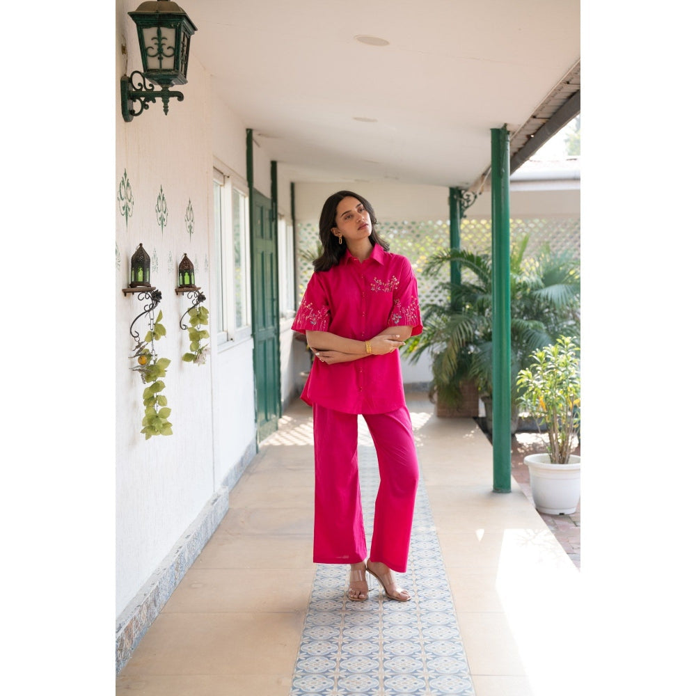 KAVANA Pink Magha Co-Ord (Set of 2)
