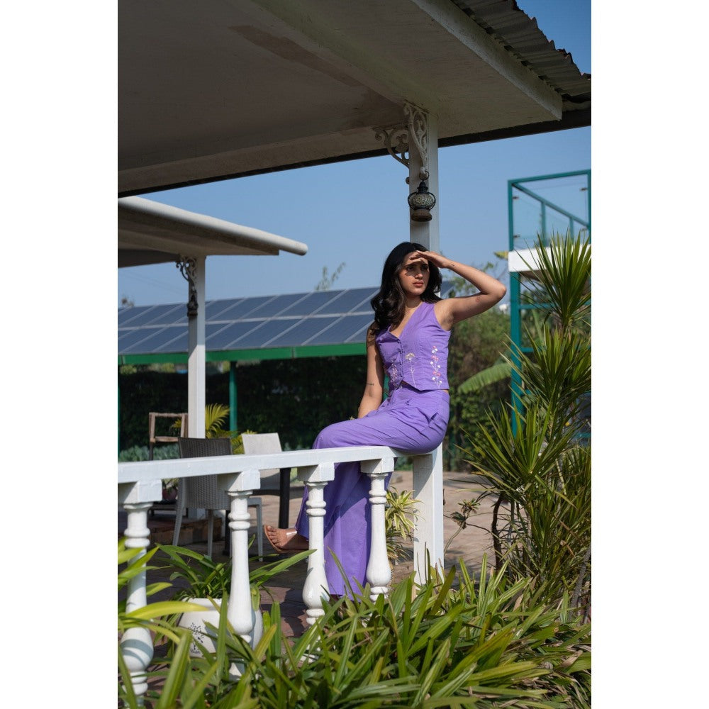KAVANA Purple Aster Co-Ord (Set of 2)
