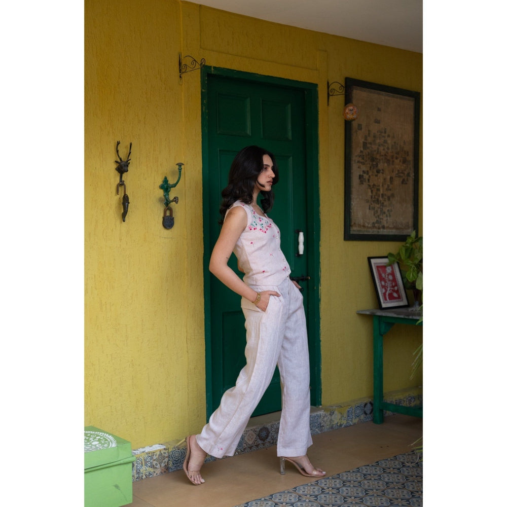 KAVANA Beige Heer Co-Ord (Set of 2)