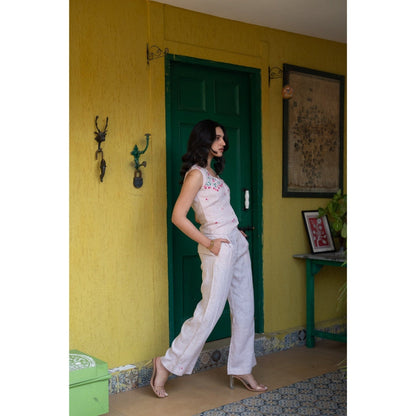 KAVANA Beige Heer Co-Ord (Set of 2)