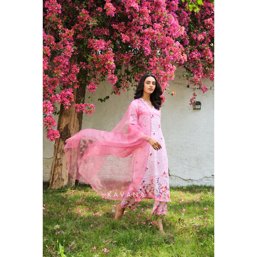 KAVANA Anaar Dana Pink Dupatta
