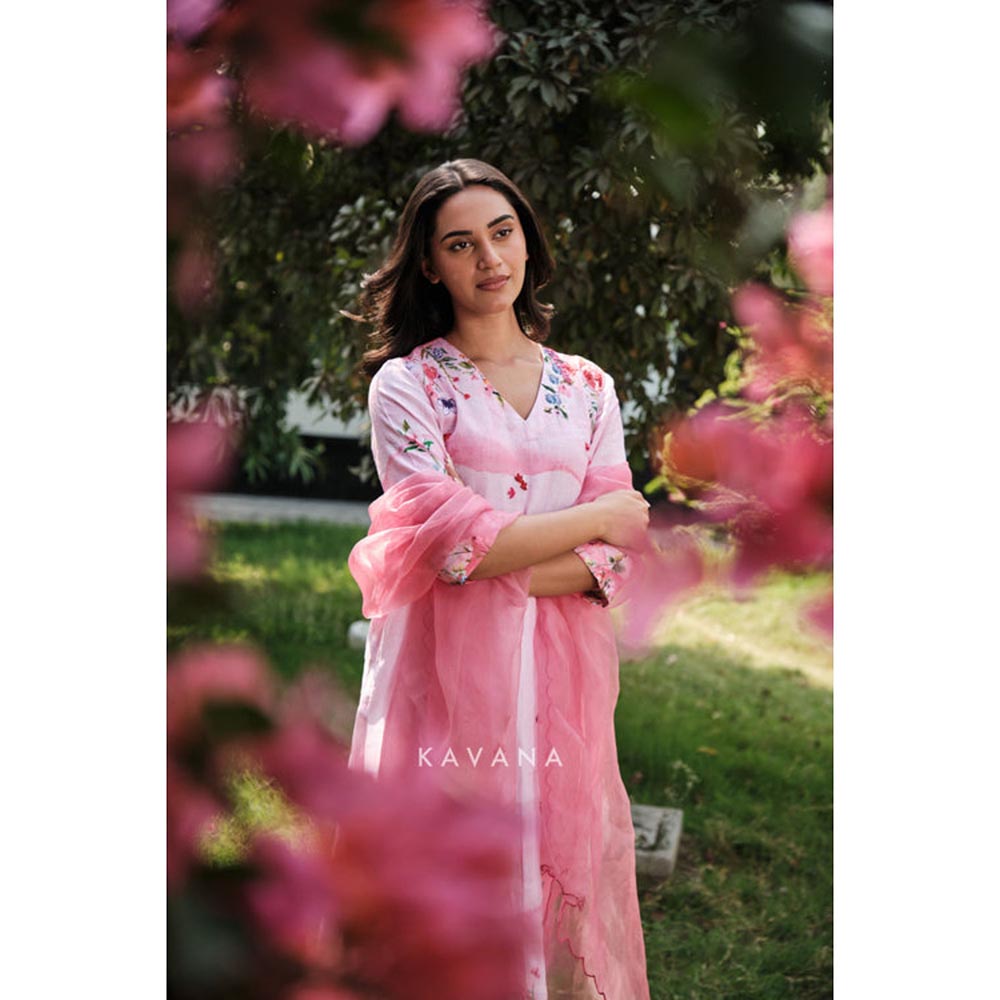 KAVANA Anaar Dana Pink Dupatta