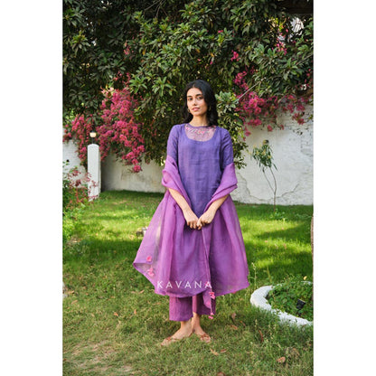 KAVANA Angoori Purple Dupatta