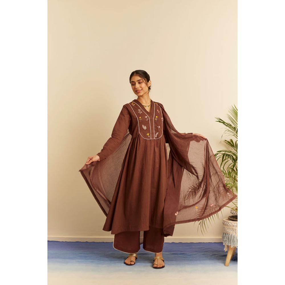 KAVANA Avni Brown Dupatta