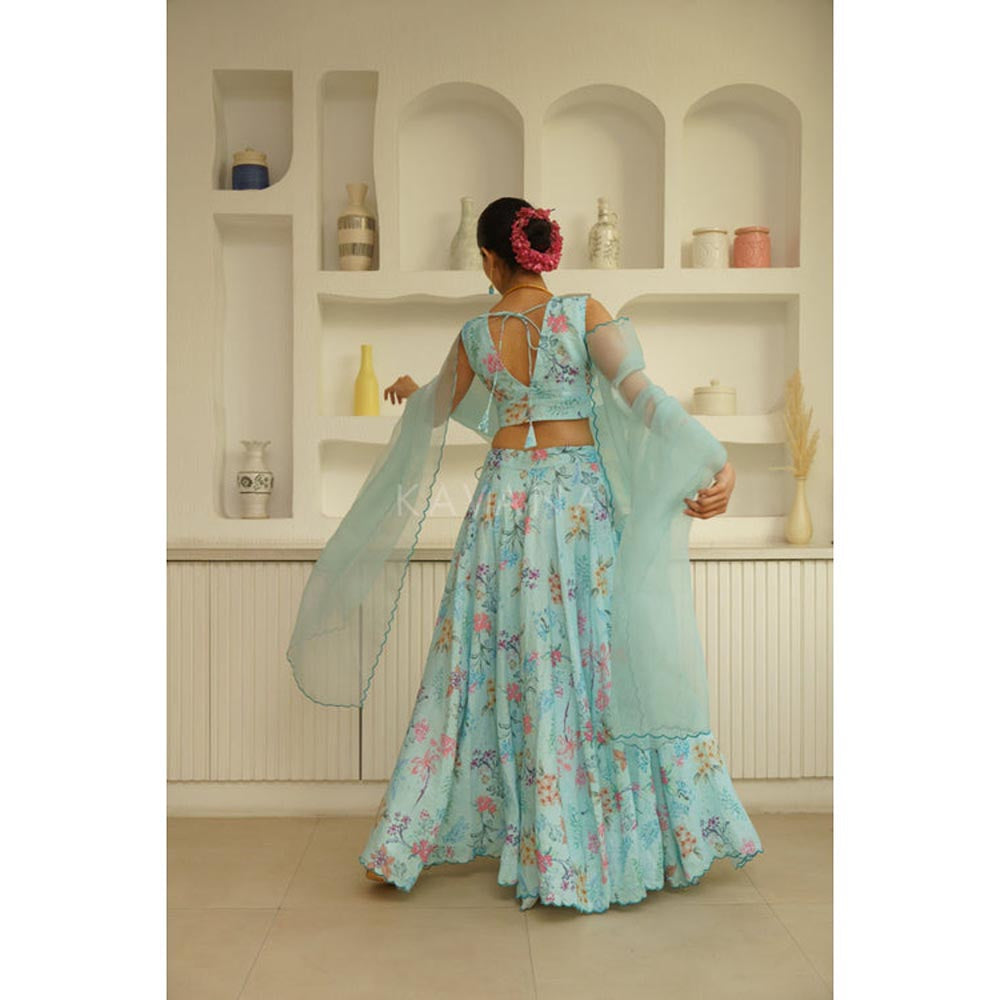 KAVANA Women Blue Ramya Dupatta