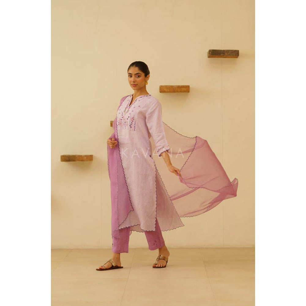 KAVANA Women Purple Sravya Dupatta
