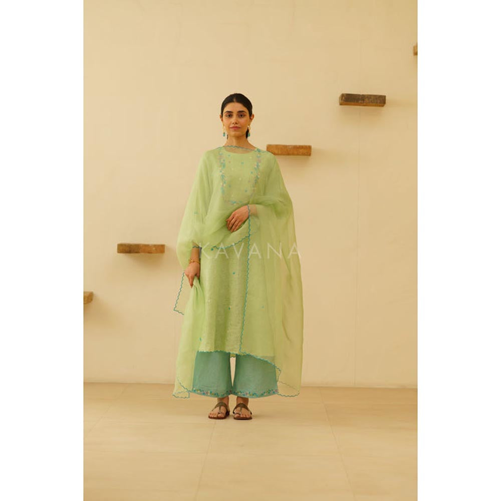 KAVANA Women Green Zuhur Dupatta
