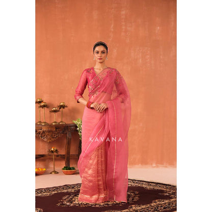 KAVANA Pankhuri Organza Saree
