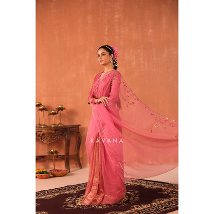 KAVANA Pankhuri Organza Saree