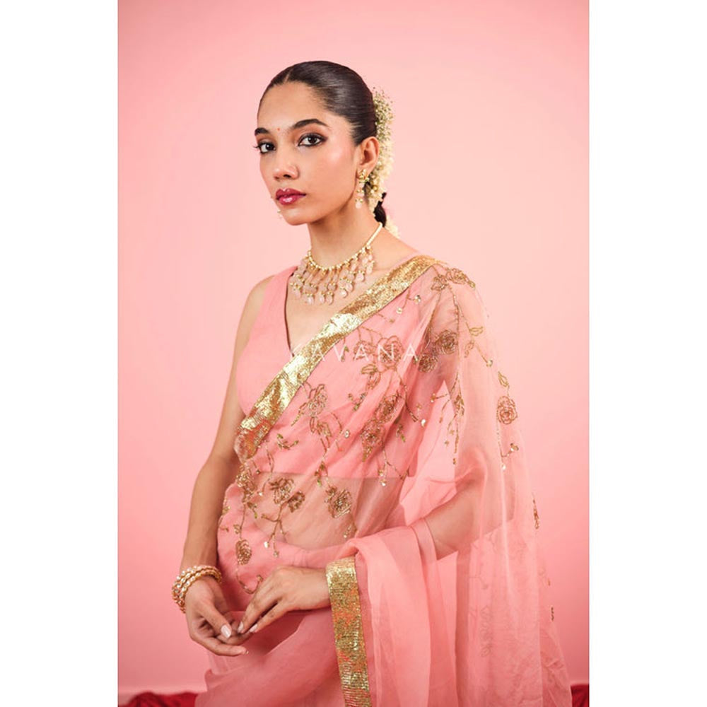 KAVANA Naz Silk Organza Saree