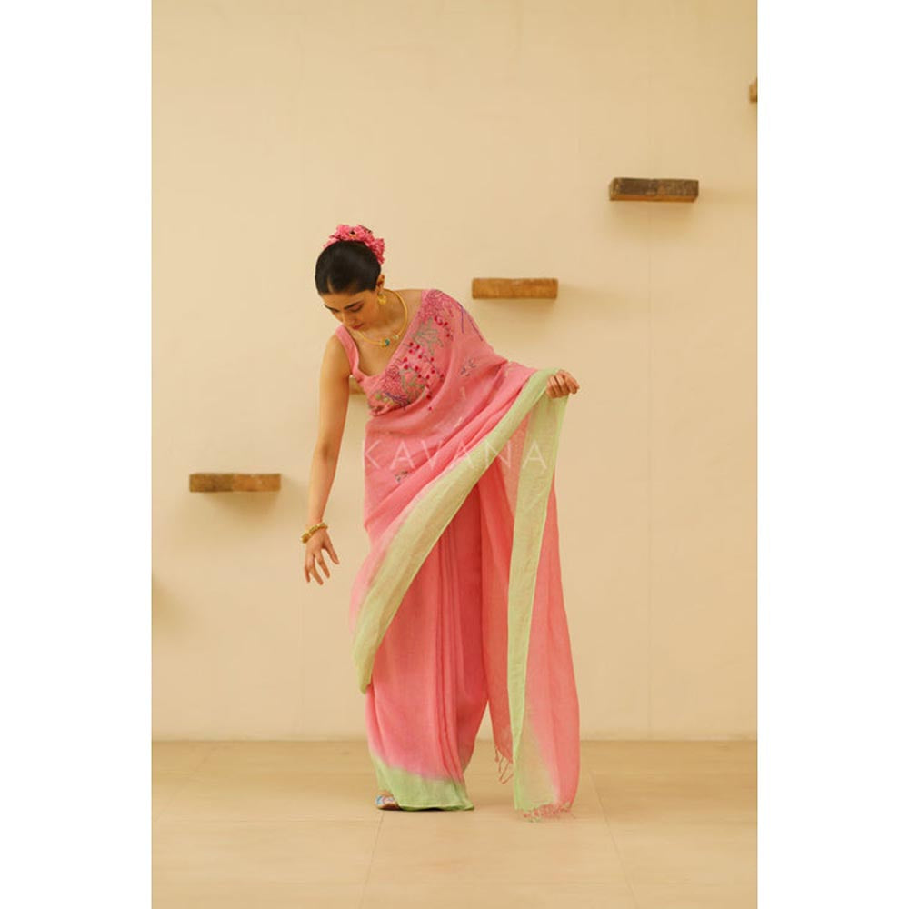 KAVANA Nira Linen Saree