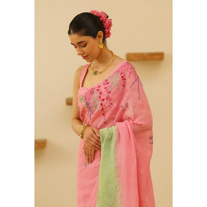KAVANA Nira Linen Saree
