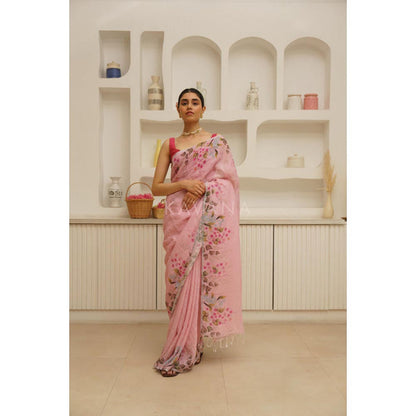 KAVANA Nalini Linen Saree