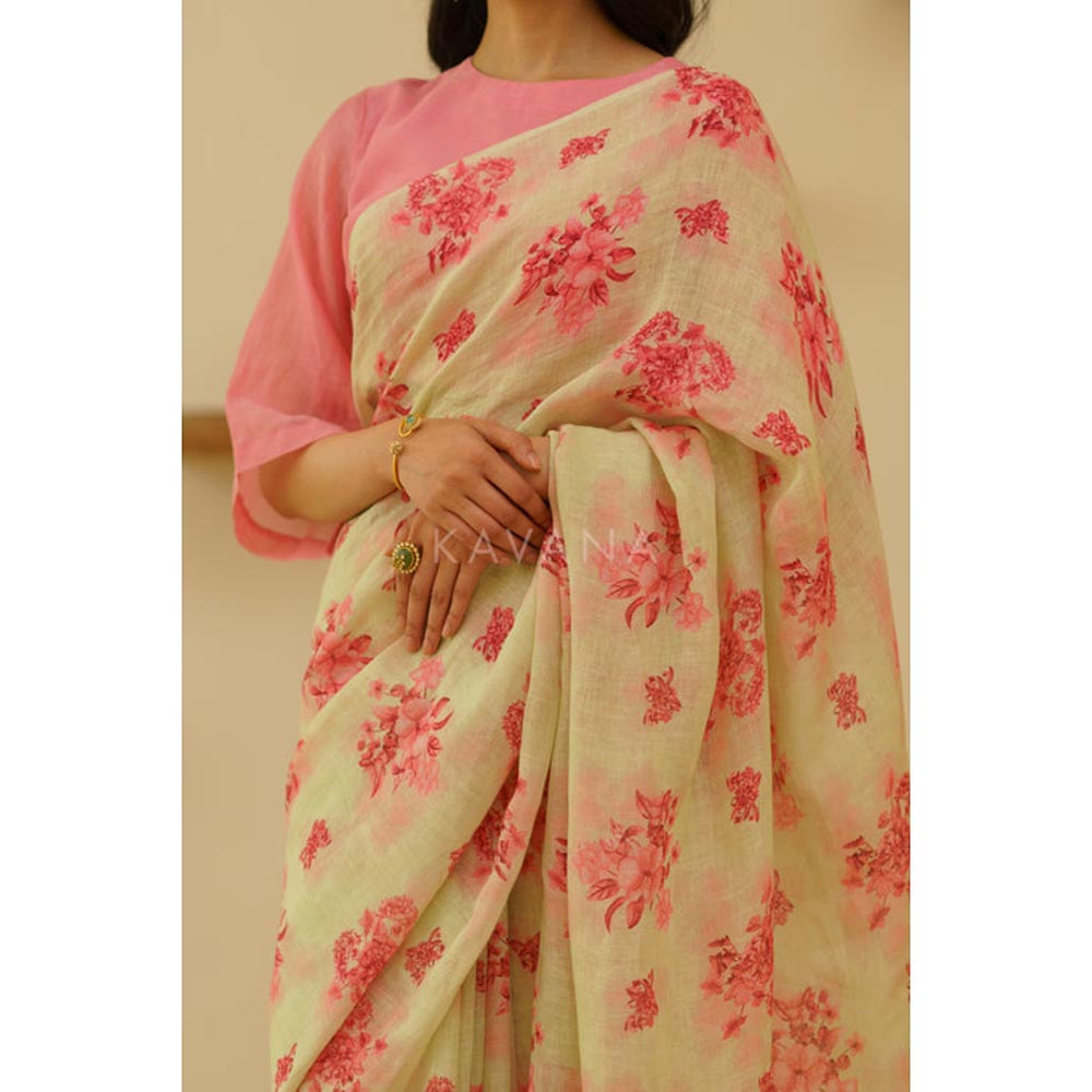 KAVANA Mridula Linen Saree