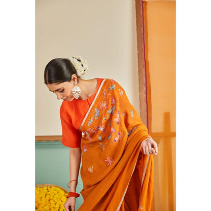 KAVANA Nargis Linen Saree