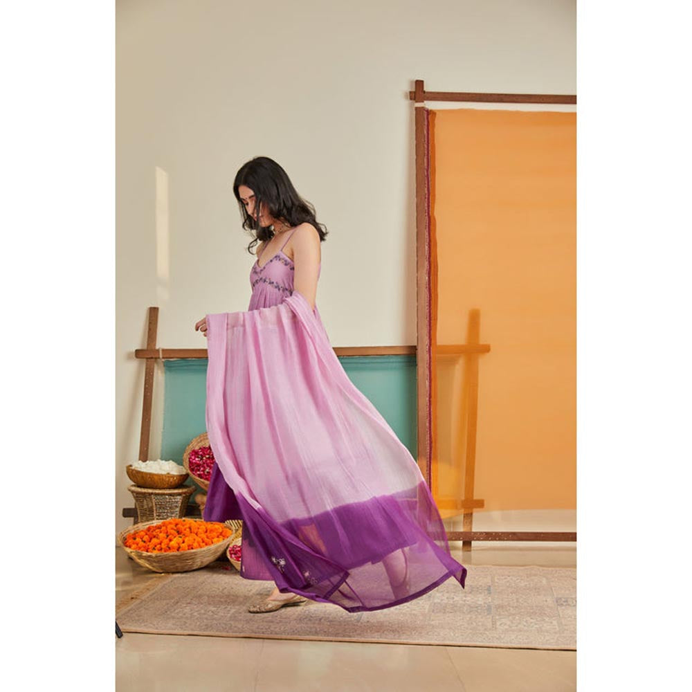 KAVANA Women Ombre Jaamni Kurta with Pant