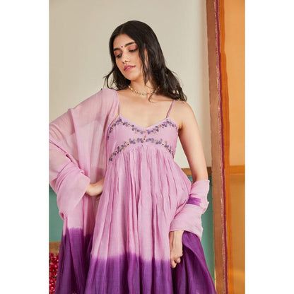 KAVANA Women Ombre Jaamni Kurta with Pant