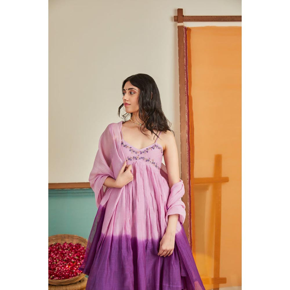 KAVANA Women Ombre Jaamni Kurta with Pant