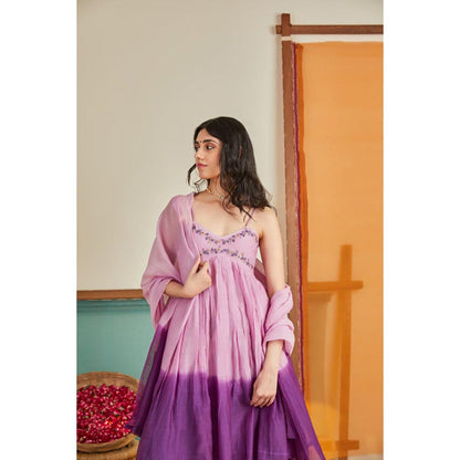 KAVANA Women Ombre Jaamni Kurta with Pant