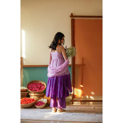 KAVANA Women Ombre Jaamni Kurta with Pant