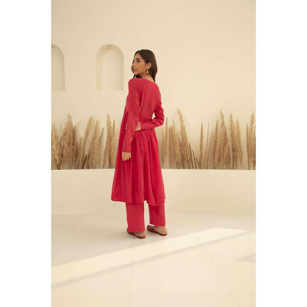 KAVANA Women Full Sleeves Nargis Kurta with Pant