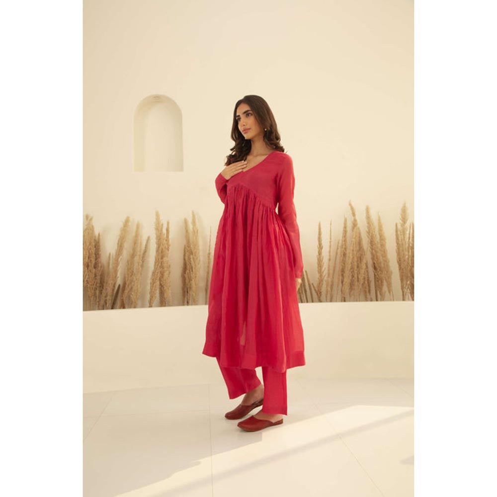 KAVANA Women Full Sleeves Nargis Kurta with Pant