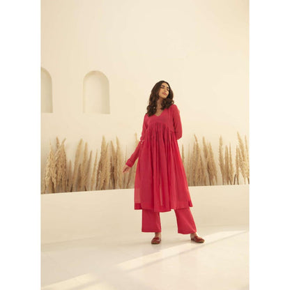 KAVANA Women Full Sleeves Nargis Kurta with Pant