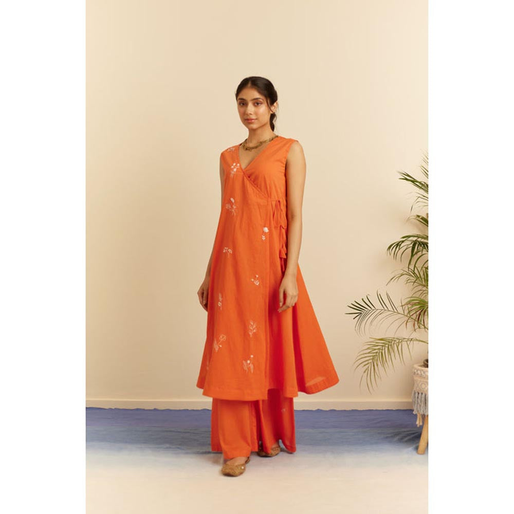 KAVANA Women Embroidered Kesar Kurta with Pant