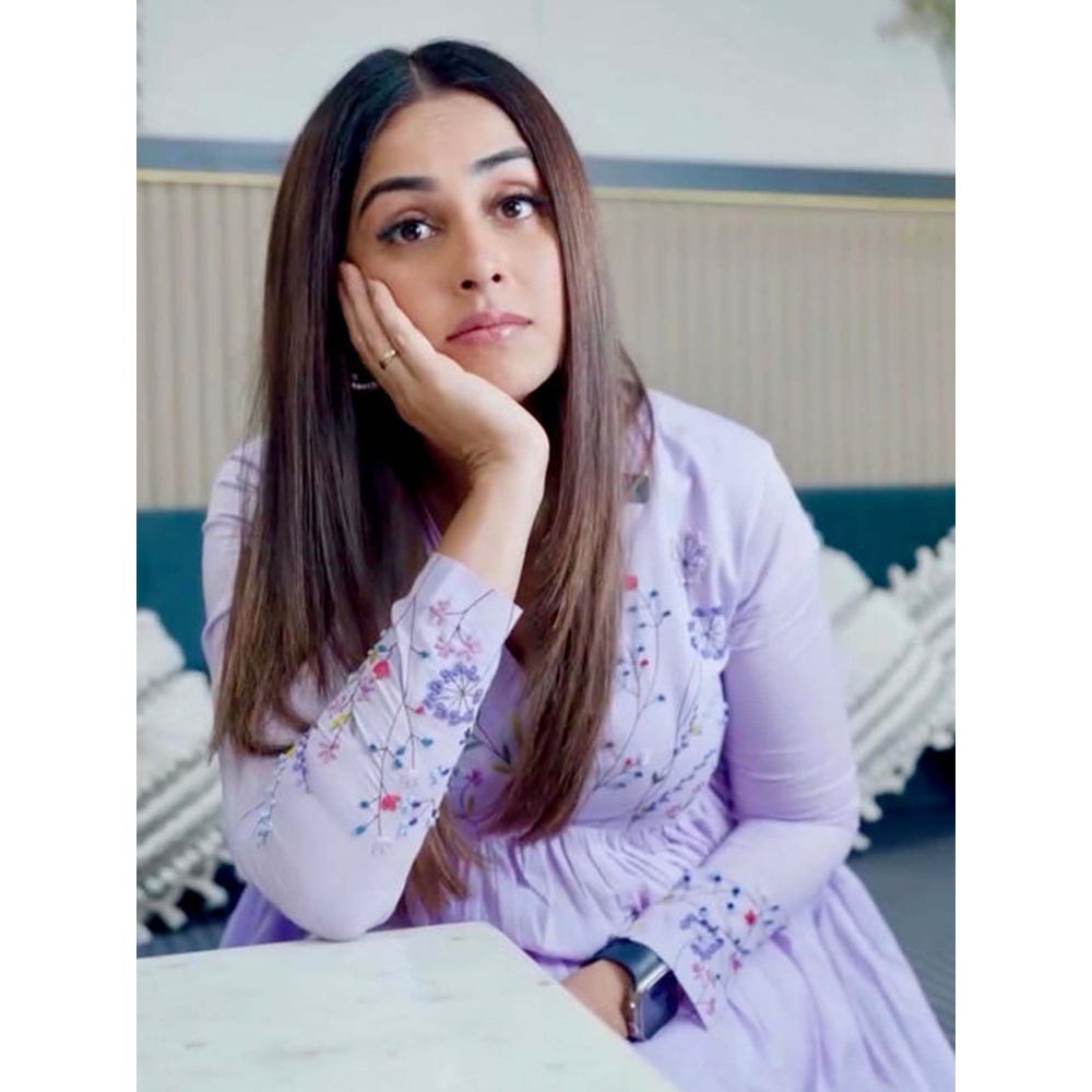 KAVANA Women Embroidered Purple Shadab Kurta and Pant