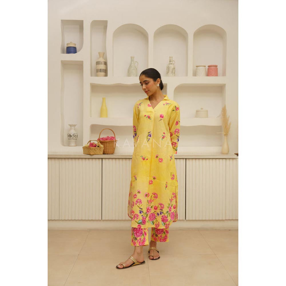 KAVANA Women Floral Kashvi Kurta with Pant