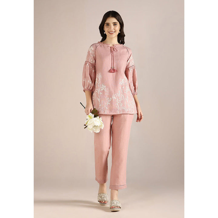 Kaveri Savannah Kismat Co-ord-Blush (Set of 2)