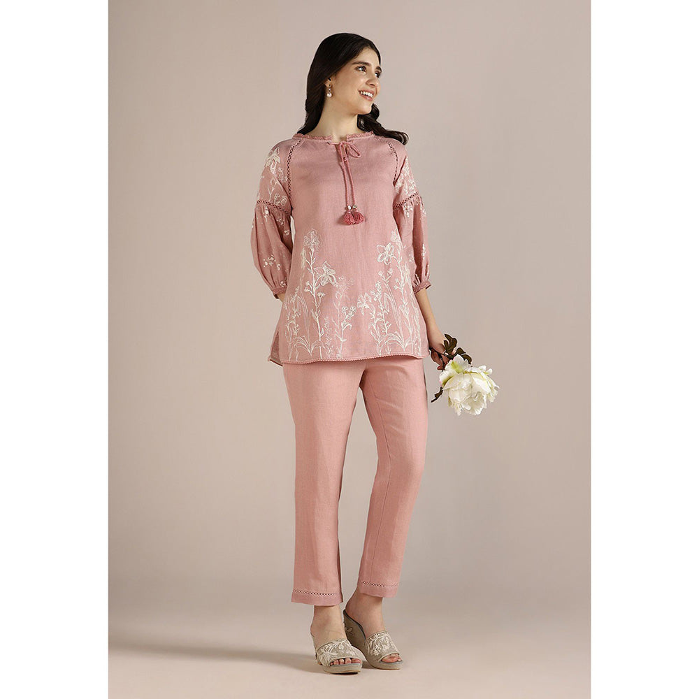 Kaveri Savannah Kismat Co-ord-Blush (Set of 2)