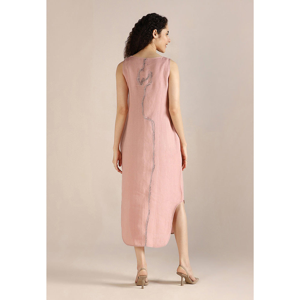 Kaveri Body Line Roots Dress-Blush